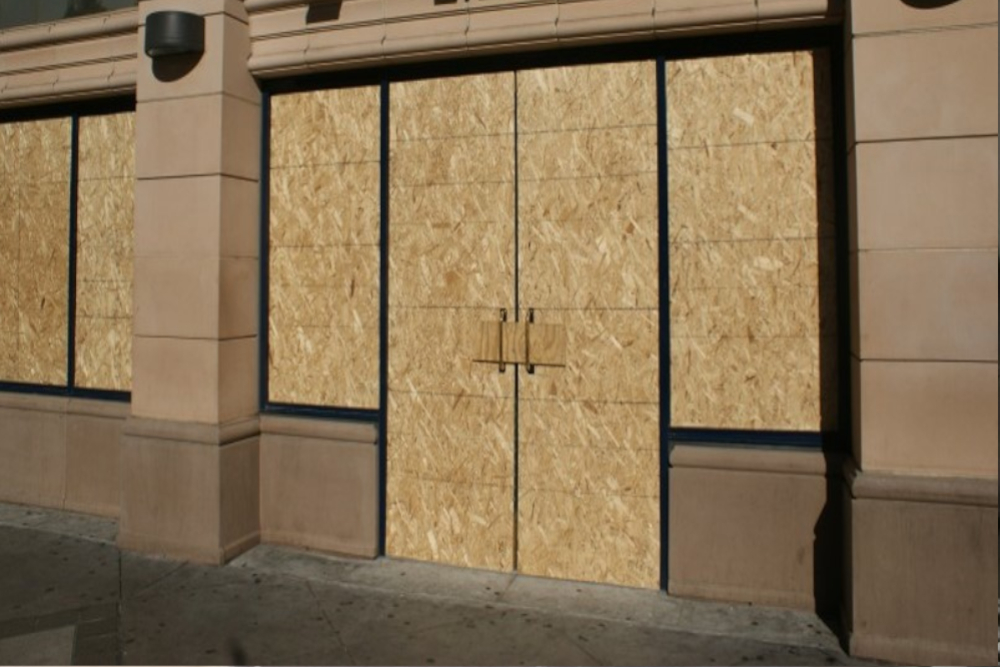 Boarding Up in Havering-atte-Bower, Abridge, RM4